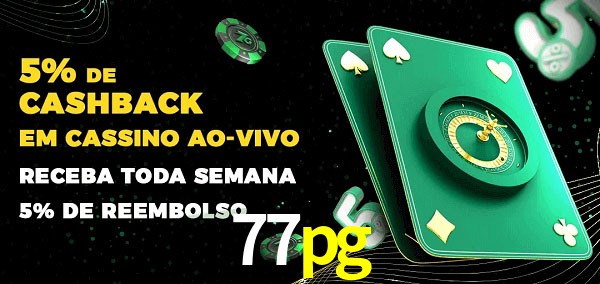 Promoções do cassino ao Vivo 77pg